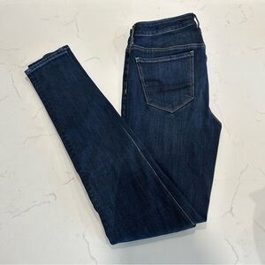American Eagle Dark Wash High Rise Skinny Jeans